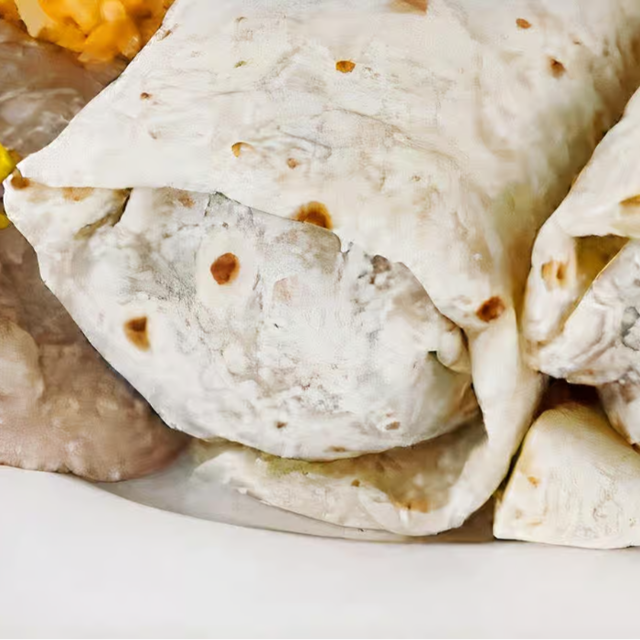 Two Beef Burritos.